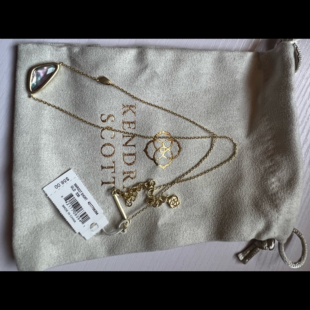 Kendra Scott Margot Abalone Gold Necklace